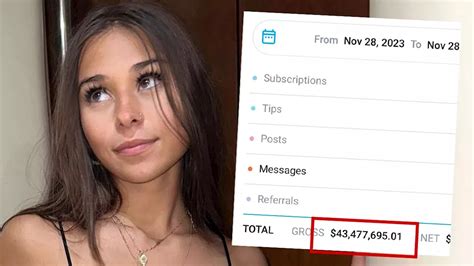 OnlyFans Model Sophie Rain Claims She Made $43 Million In。